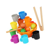 Maxbell Balls in Cups Montessori Toy Kids Preschool Learning Toy with Cups and Balls