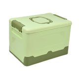 Maxbell Foldable Storage Box Container Storage Bin for Living Room Travel Road Trips Green