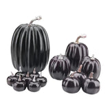 Maxbell 14x Artificial Pumpkins Fall Season Decorative Wedding Assorted Thanksgiving Black