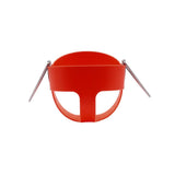 Maxbell High Quality Children High Back Full Bucket Swing Seat with Metal Triangle Playground Backyard Outdoor Fun Toy Red
