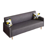 Maxbell Minimalist Nordic Sofa/Modern Style/1-3 Seats · Living Room/Strong Rubber Wood Frame Dark Gray Tech Fabric