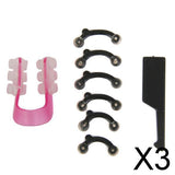 Maxbell 3x3 Pair Plastic 3D Nose Shaper Corrector Lifting Bridge Straightening Beauty