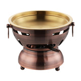 Maxbell Mini Hot Pot Traditional Chinese Hot Pot for Kitchen Countertop Home Camping S red