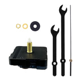 Wall Clock Movement Mechanism High Torque Kit for DIY Replacement Parts 31mm Shaft Black