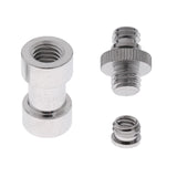 Maxbell 3 in 1 1/4" 3/8" Screw Converter Adapter Flash Light Stand Connector Camera Spigot for DSLR Camera,Tripod ,Shoulder Rig,Lighting Equipment - Aladdin Shoppers