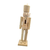 Maxbell Paint Your Own Mini Wooden Nutcracker Figure 38cm for Xmas Tree Arts Project D