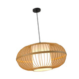 Maxbell Bamboo Woven Pendant Lamp Rustic Weave Ceiling Light for Kitchen Porch Hotel Style G