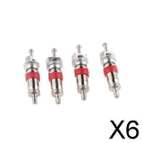 Maxbell 6x100pcs Car Motorbike Truck Replacement Tire Zinc Alloy Valve Stem Core Part