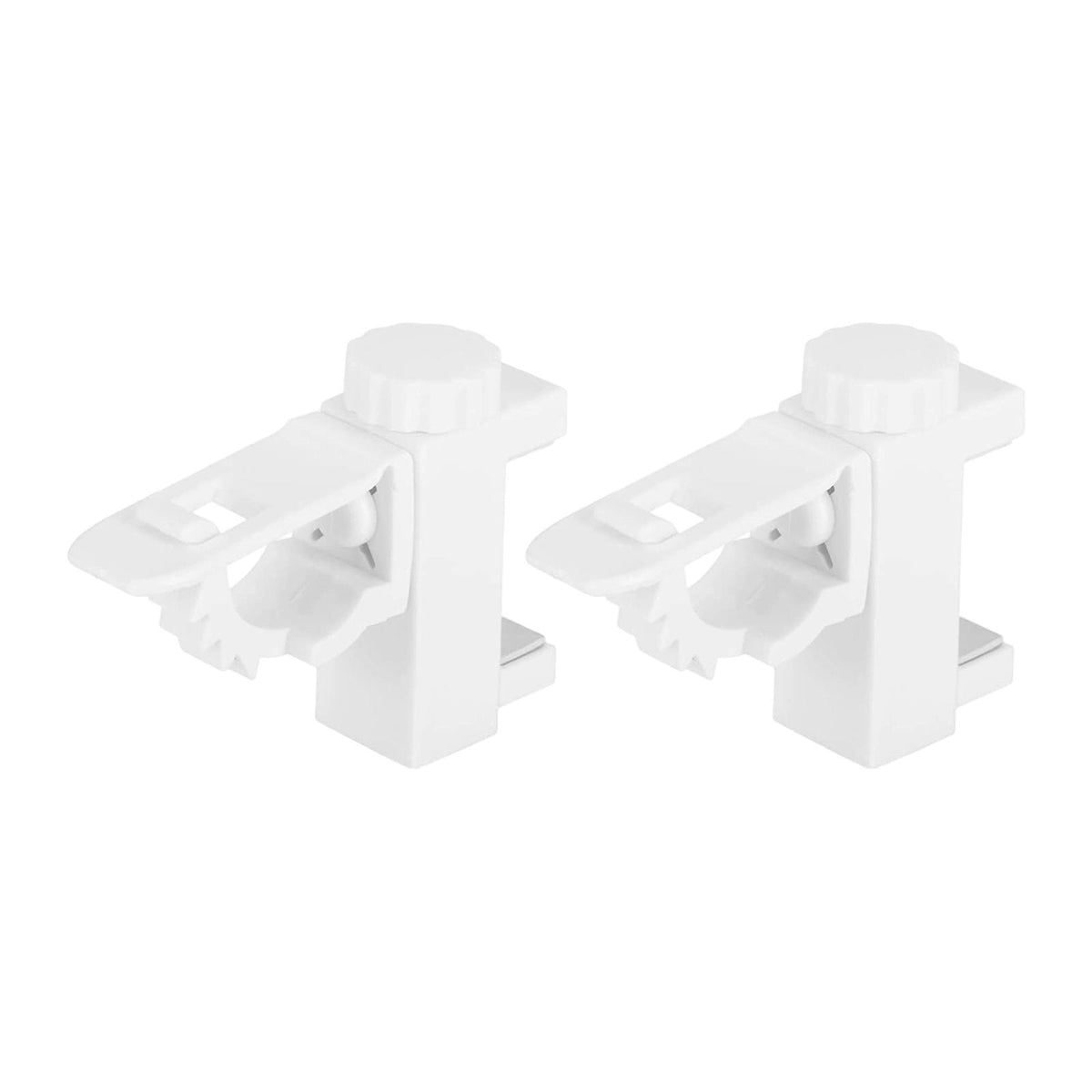 Maxbell 2 Pieces Curtain Rod Brackets Adjustable Clamp Sturdy for Bedroom Hotel Home