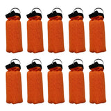Maxbell 10 Pieces Cylinder Floating Keyring for Marine Boat Yacht Sailing Orange