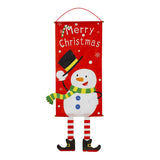 Maxbell Merry Christmas Ornaments  Banner Flag Hanging Decorations Snowman