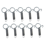 Maxbell 100Pcs Cage Door Spring Latch Hooks Steel Metal for Ferret Chinchilla Parrot 2cmx7.5cm