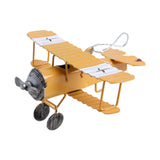 Maxbell Small Biplane Plane Model Mini Vintage Airplane Model for Birthday Christmas