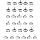 Maxbell 50pcs Crystal Sofa Headboard Buttons Upholstery Decoration Silver 20/22mm
