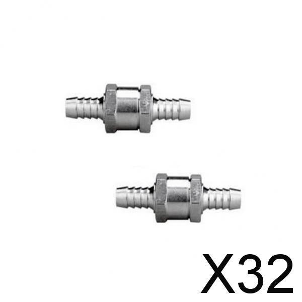 Maxbell 32x2 Pcs 10mm Non Return Fuel Line Oil Petrol Diesel Water One Way Check Valve