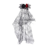 Maxbell Halloween Bridal Veil Headpiece for Masquerade Balls Escape Rooms Stage Show Eyeball