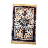 Prayer Rug Compact Turkish Soft Muslim Praying Rug for Men Women Kids Adults Style C