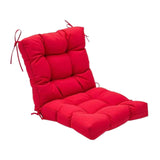 Maxbell Chair Cushion with Backrest Seat Cushion for Kitchen Office Chair Desk Chair red