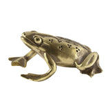 Maxbell Maxbell Mini Frog Statue Home Decor Toy Gifts Brass Figurine for Office Home Cabinet