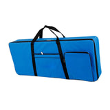 Maxbell 61 Key Keyboard Case Carrying Case Waterproof Piano Gig Bag for Music Studio blue