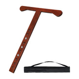 Maxbell Cello Endpin Anchor Lightweight Wood Floor Protector for Concert Show Dark Brown