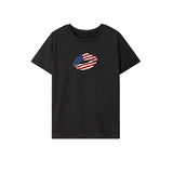 Maxbell Maxbell Women's T Shirt Summer Casual Crewneck Shirt for Walking Daily Wear Vacation XL Black