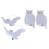 Maxbell 2 Pair Reflective Flying Owl Decoy & Bird Repellent Scarecrow Bird Deterrent