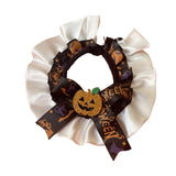 Maxbell Pet Halloween Pumpkin Costume Decorative Pet Neckwear for Kitten Puppy black M