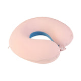 Travel Pillow Ergonomic Soft Head and Neck Support for Home Office Car Train Blue Pink