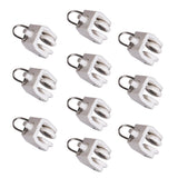 Maxbell 20pcs Plastic Curtain Track Runners Rail Runners with Eyelet