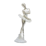 Maxbell Ballerina Figurine Ballet Dancer Figurine for Living Room Cabinet Home Decor Style A