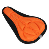 Maxbell Maxbell Bike Bicycle 3D Silicone Saddle Seat Pad Ultra Soft Thickened Gel Cycling Orange