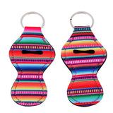 Maxbell 2 Pair Colorful Handy Lip Balm Holder Key Chain Gifts for Kids and Adults