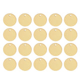 Pack of 20PCS Alloy Round Pieces With Hole For Jewelry Necklace Earrings Jewelry Bracelet Making Craft Projects DIY Gold