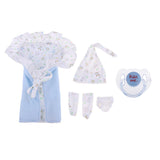 Maxbell Cotton Hat Blanket Underpants Socks Magnetic Pacifier for Newborn Baby Doll