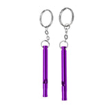 Maxbell 2pcs Outdoor Survival Camping Training Emergency Safety Whistle Purple - Aladdin Shoppers