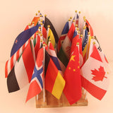 Maxbell Montessori Educational Toy - 36 Hand Held Small International Flags On Stick - Aladdin Shoppers