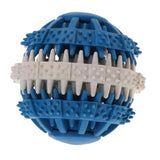 Maxbell Toothed Design Pet Dog Cat Chewing Toy Interactive Training Ball Blue - L