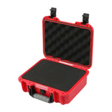 Maxbell Waterproof Hard Case Suitcase Tool Box for Microphone Instrument Electronics Red