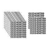 Maxbell 15 Pieces Number Sticker Gift Wrapping Number Paster for Door Indoor Mailbox Black