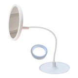 Maxbell LED Desktop Makeup Mirror Flexible Storage Mirror for Cosmetics Home Bedroom