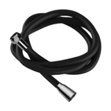 Maxbell Silicone Shower Hose Replacement G1/2 Threaded for Bathroom Toilet Apartment Black 2M