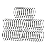 Metal Hair Hoop Blank Headband Base for Hair Bow Photo Props Fascinators Hat black