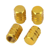 Maxbell 25x4x Aluminum Tire Wheel Rims Stem Air Valve Caps Tyre Cover Car Truck Golden