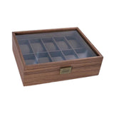 Maxbell Wood Watch Storage Box Elegant Watch Box for Bracelet Men and Women Earrings 10slots