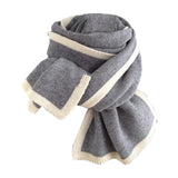 Maxbell Women Scarf Neck Scarf Ladies Scarf Cold Weather 175 cm Soft Gift Knit Scarf Gray