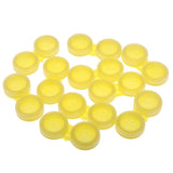 Maxbell Plastic Portable Contact Lens Cases Holder Soaking Storage Container Travel Accessory Yellow PACK OF 10PCS