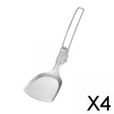 Maxbell 4xOutdoor Tableware Flatware Reusable Camping Utensil for Hiking Home Backpack Spatula