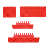Maxbell 4x Wood Graining Tools Rubber Premium for All Surface Wood Grain Paint Tool