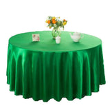 Maxbell 57'' Tablecloth Table Cover Square Satin Banquet Wedding Party Decor-Green
